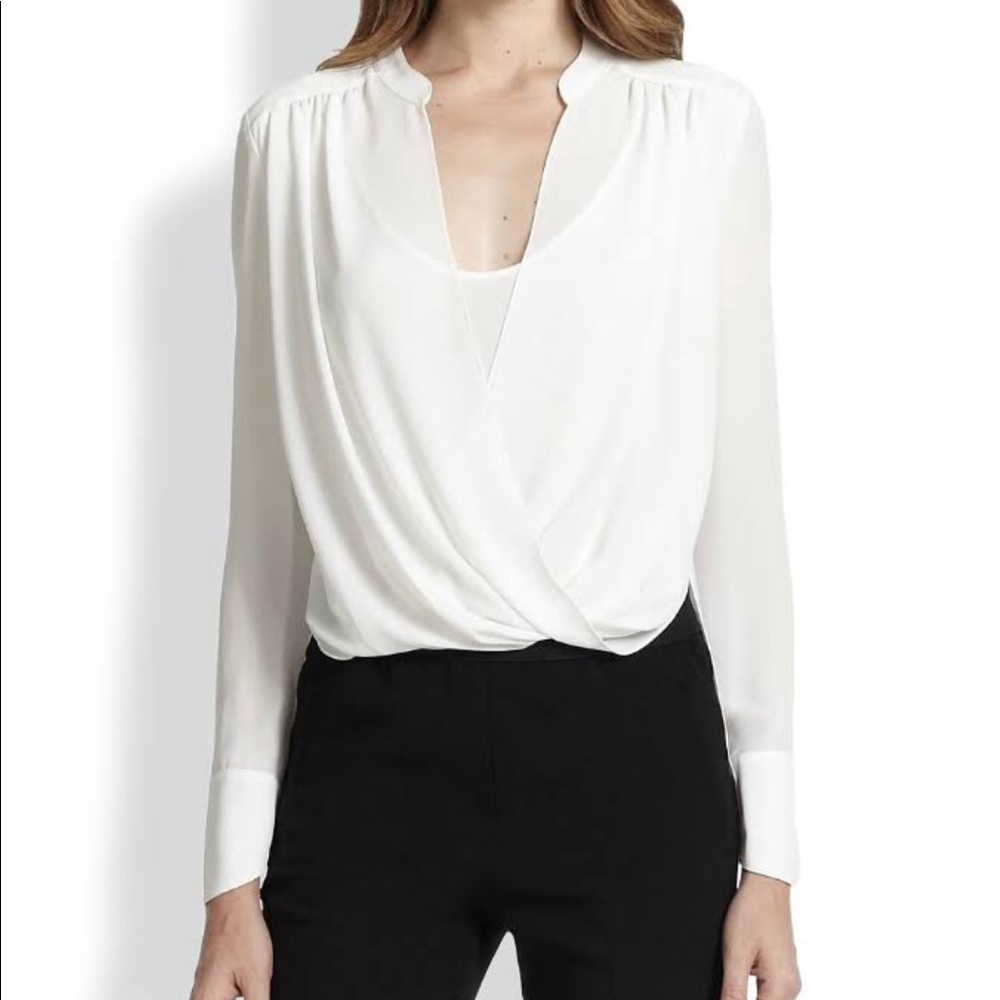 Bcbgmaxazria Jacklyn top in white